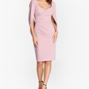 Betsy & Adam Blush Midi Dress